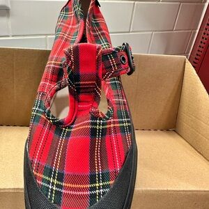 Vans Tartan Red and Black Sneakers